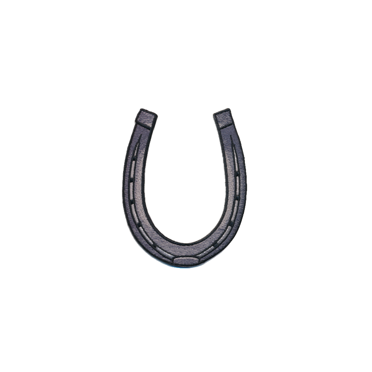 Horseshoe embroidered patch